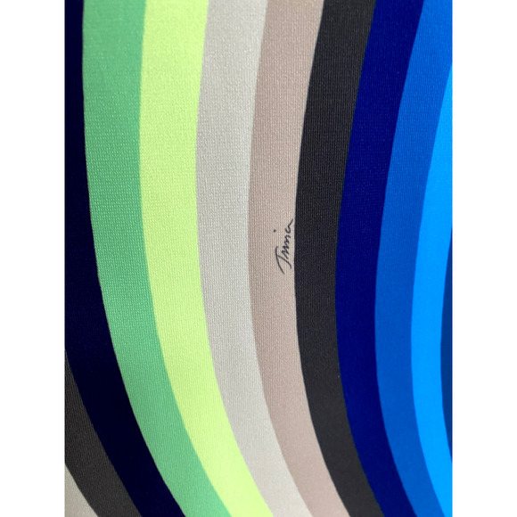 Trina Turk Tunic Dress Striped Multi Color Mini Sleeveless Tie Neck Line… - Picture 5 of 7